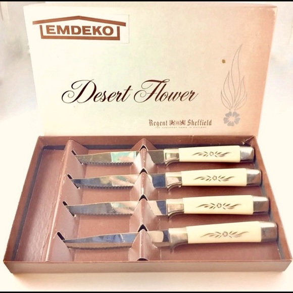 EMDEKO Other - Vintage EMDEKO Sheffield England Steak Knife Set